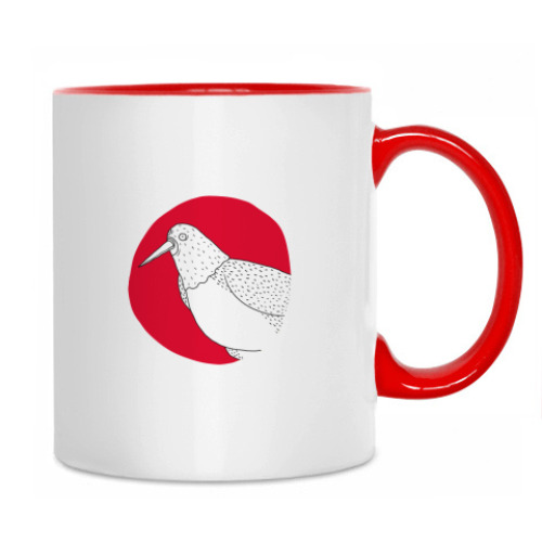 Кружка с принтом Принт с птицей-палачем