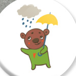 Мишка с зонтом
