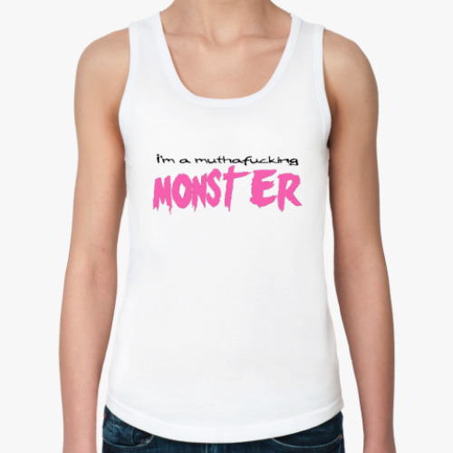 Женская майка с принтом Monster