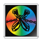 Магнит 6.5 x 6.5 см SAY NO OUTRAGE