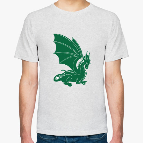 Футболка с принтом дракон