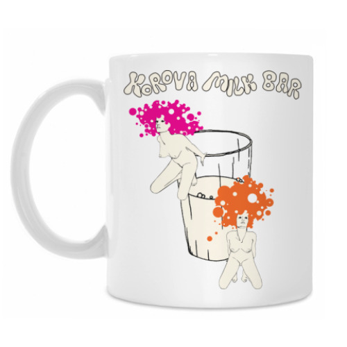 Кружка с принтом korova milk bar