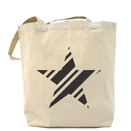 Сумка шоппер с принтом 'Black Star'