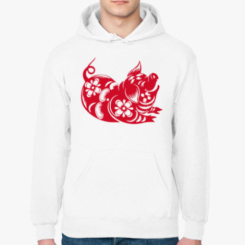 Толстовка худи с принтом Символ года