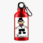 Металлическая бутылка 400 мл UV-DTF