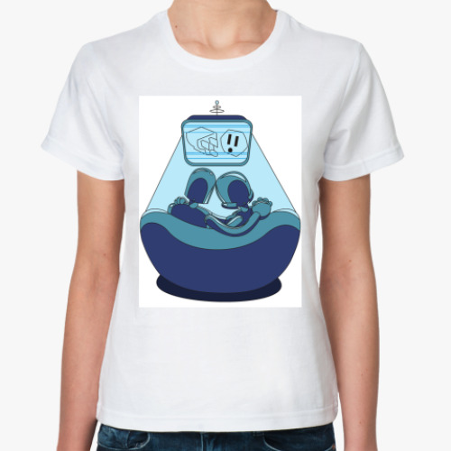 Классическая футболка с принтом UFO