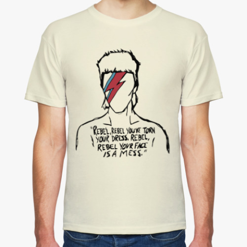 Футболка с принтом Дэвид Боуи ( David Bowie)