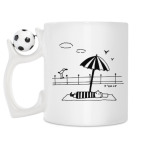 Кружка с футбольным мячиком