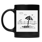 Кружка цветная UV-DTF