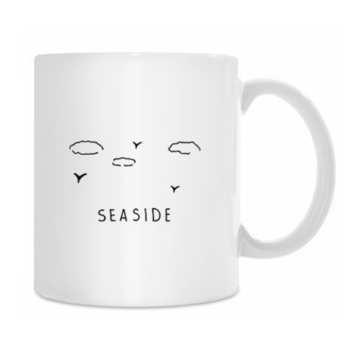 Кружка с принтом У моря/ Seaside