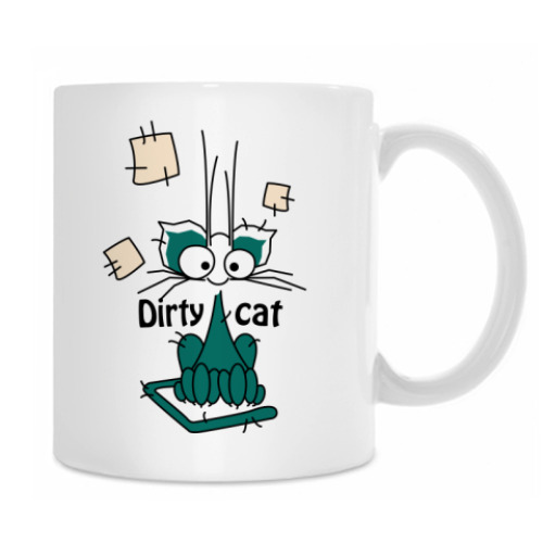 Кружка с принтом Кот