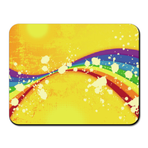 Коврик для мыши с принтом rainbow