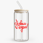 Банка с бамбуковой крышкой