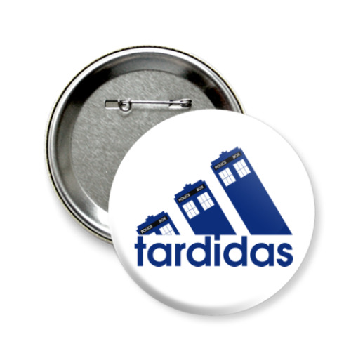 Значок 58мм с принтом Tardidas