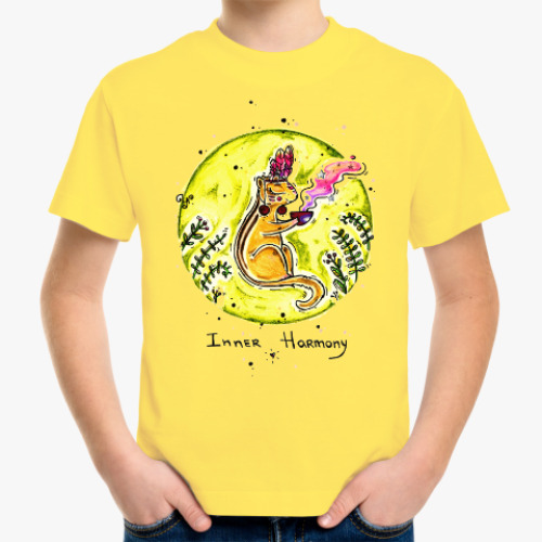 Детская футболка с принтом Бурундук