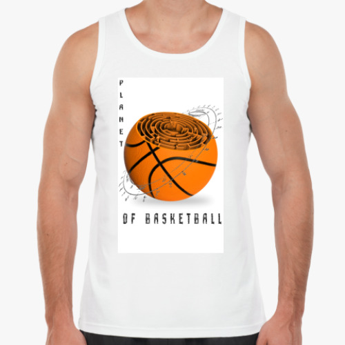 Майка с принтом Планета баскетбола