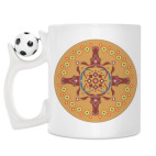 Кружка с футбольным мячиком