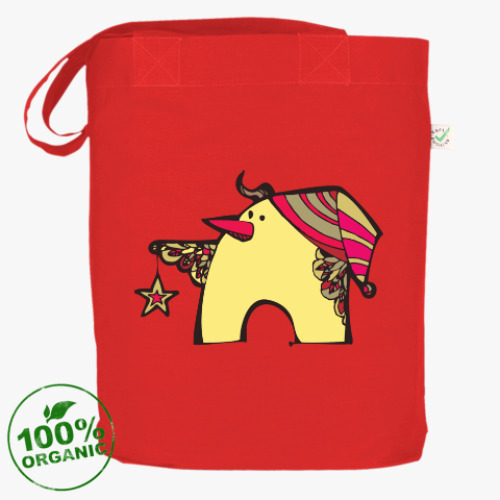 Сумка шоппер с принтом Twittie with a star