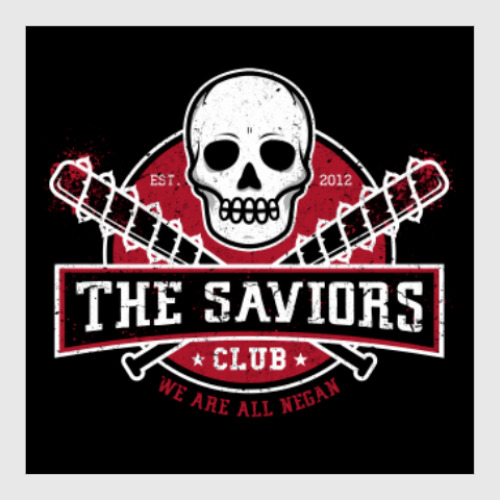 Постер с принтом Walking Dead The Saviors TWD