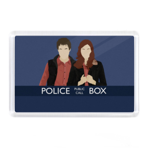 Магнит с принтом Doctor Who