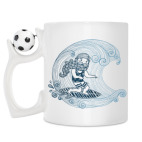 Кружка с футбольным мячиком