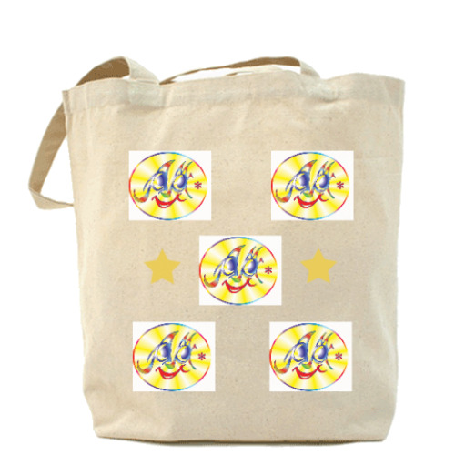 Сумка шоппер с принтом Колобки