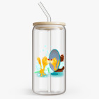 Банка с бамбуковой крышкой