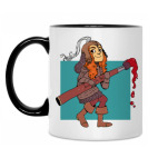 Кружка двухцветная