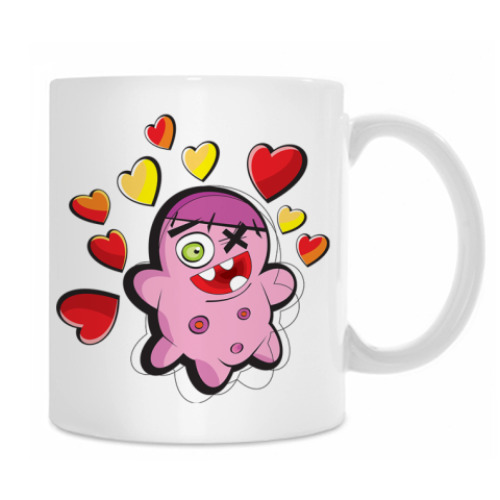 Кружка с принтом Монстрик