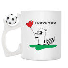 Кружка с футбольным мячиком