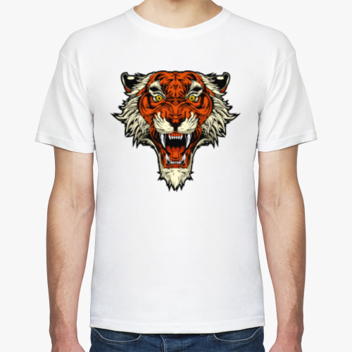 Футболка с принтом Тигр