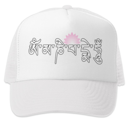 Кепка-тракер с принтом Надпись Ом мани падме хум