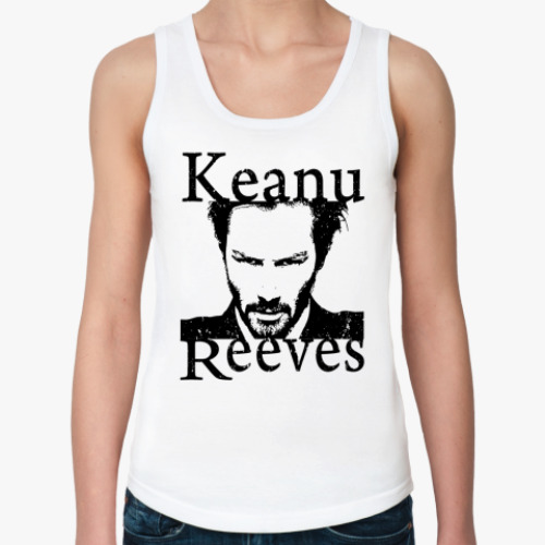 Женская майка с принтом 'Киану Ривз'