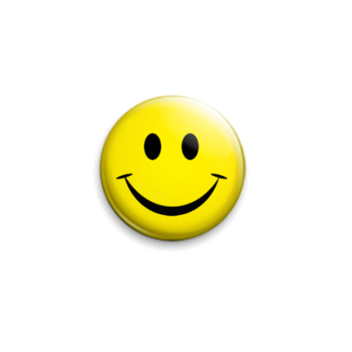 Значок 25мм с принтом  Smile