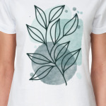 Ветка на синем