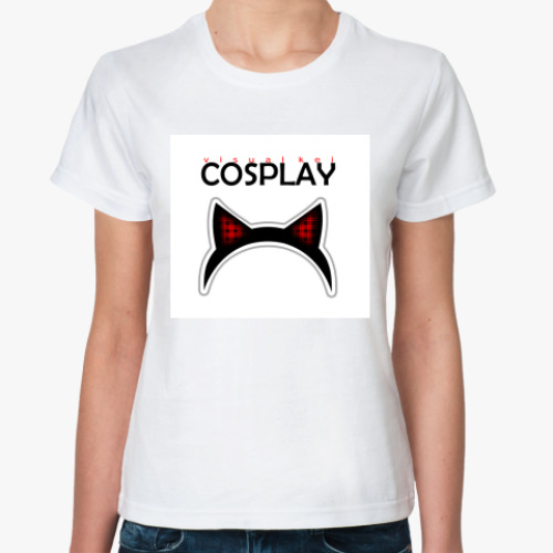 Классическая футболка с принтом COSPLAY