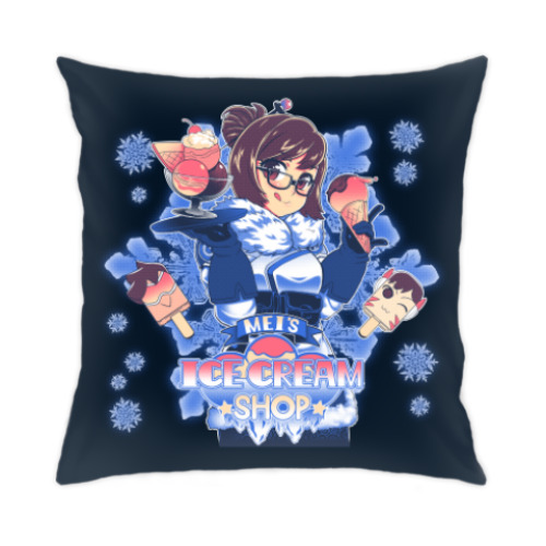 Подушка с принтом Overwatch Мэй Mei-Ling Zhou