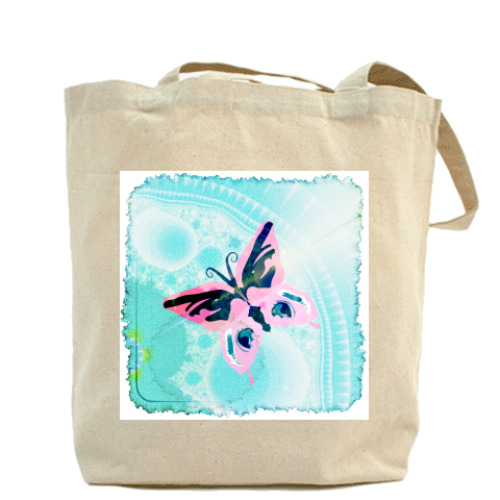 Сумка шоппер с принтом Бабочка-Далет