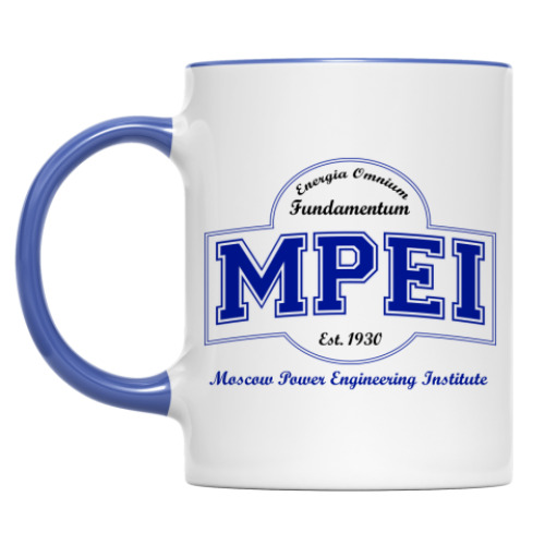 Кружка с принтом МЭИ