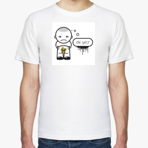 Футболка с принтом OH SHIT