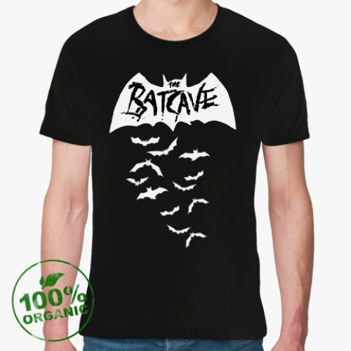 Футболка из органик-хлопка с принтом Batcave