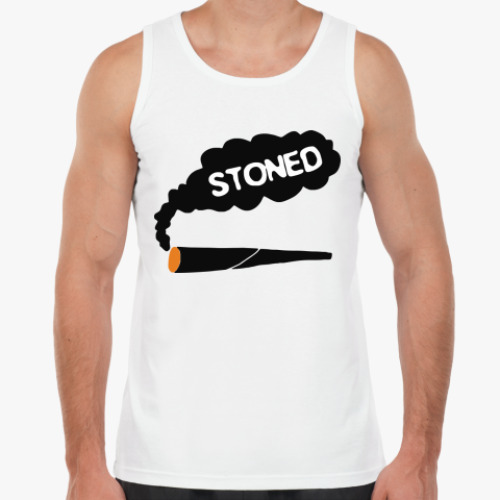 Майка с принтом stoned