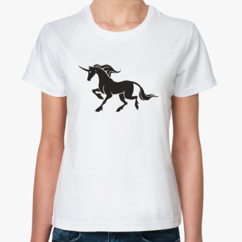 Классическая футболка с принтом I Am Unicorn