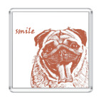 Магнит 6.5 x 6.5 см  Dog