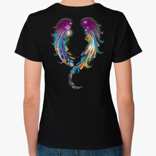 Женская футболка с принтом Крылья