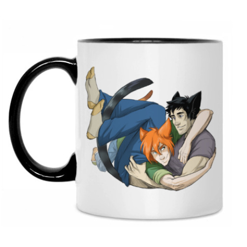 Кружка с принтом Корабельные котики