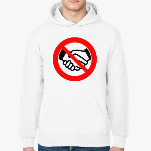 Толстовка худи с принтом Коронавирус