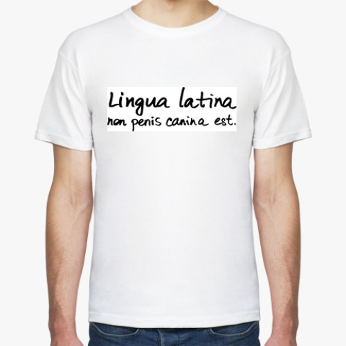 Футболка с принтом Lingua latina
