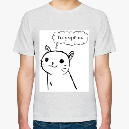 Футболка с принтом Кот