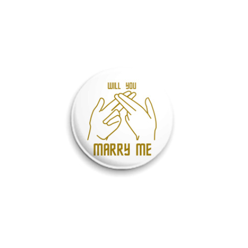 Значок 25мм с принтом  25 мм